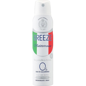 Дезодорант Breeze Mediterraneo Bergamotto e Ambra, 150 мл